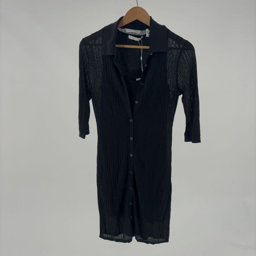 HELMUT LANG Pointelle Polo Dress